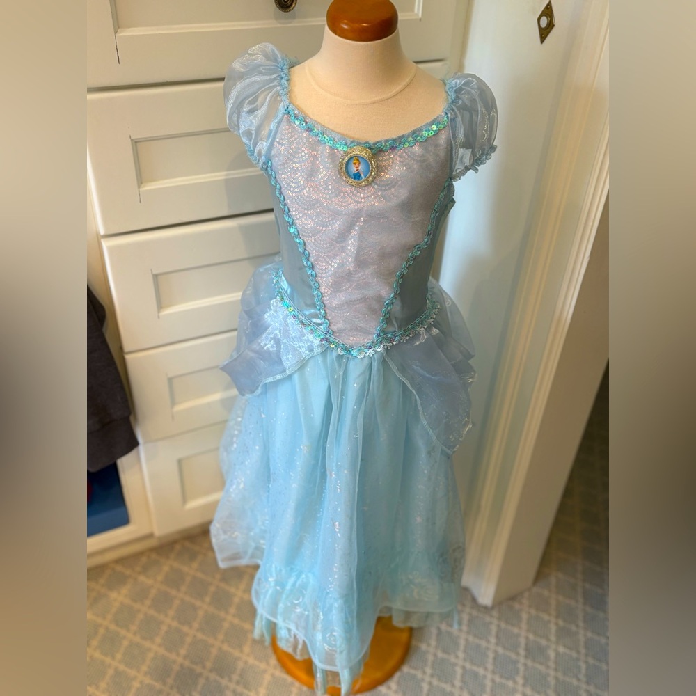 Disney Princess Princess Elsa Frozen Blue Halloween Costume Dress - Size 8-10